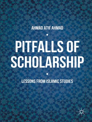 cover image of Pitfalls of Scholarship